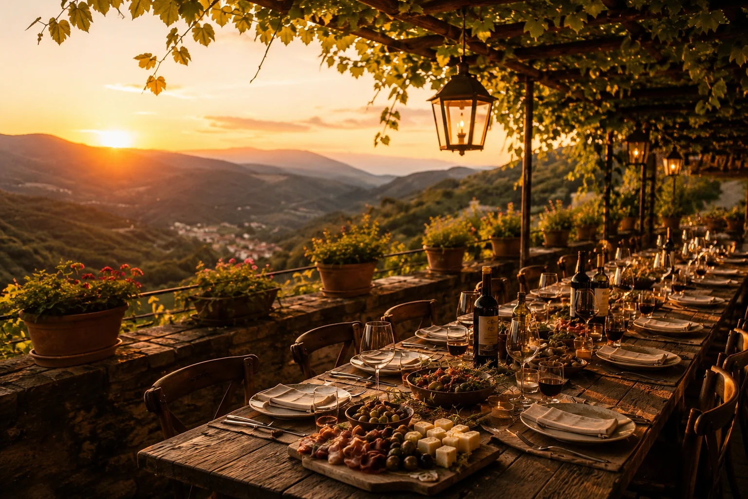 Mediterrane avondsetting